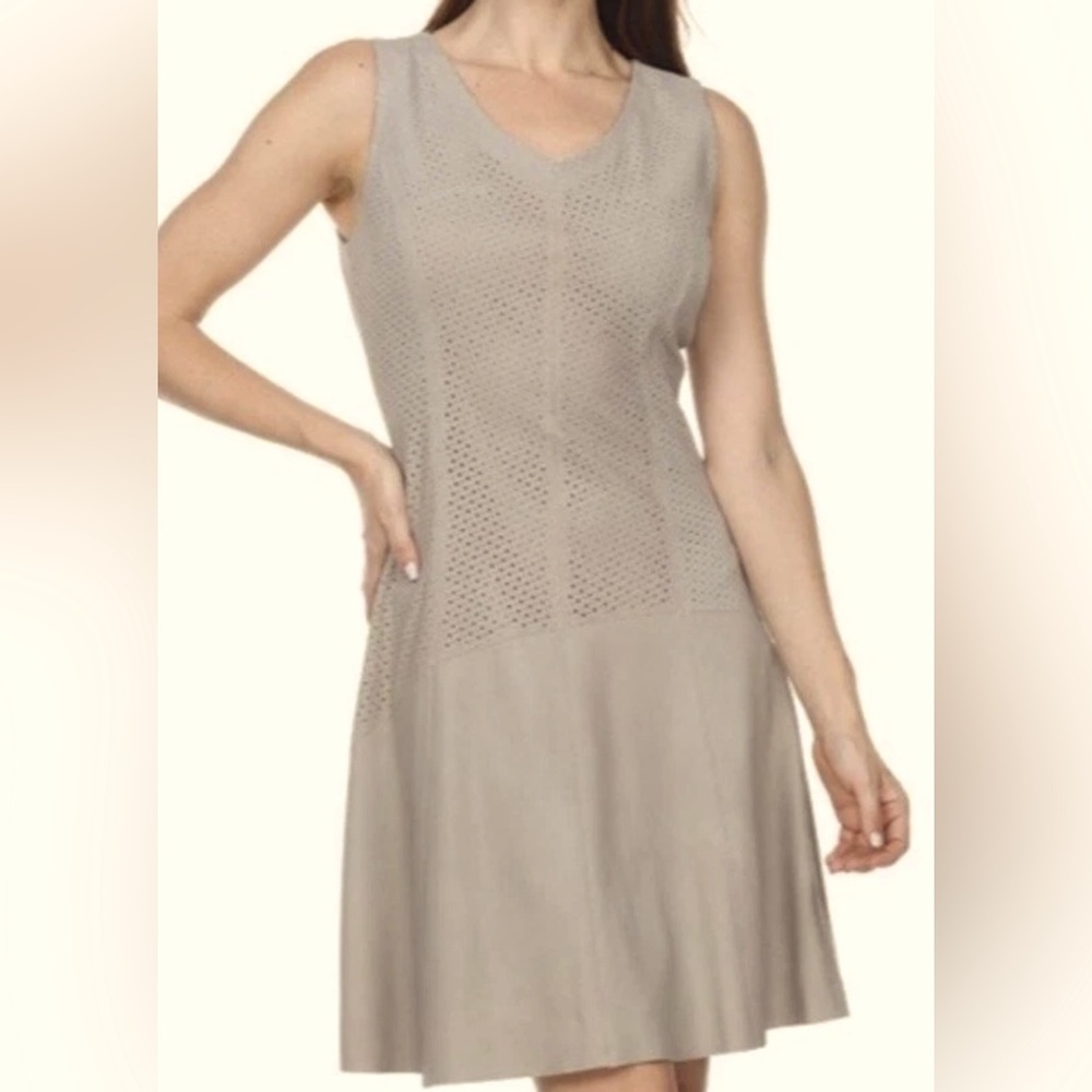 My Tribe Beige Sleeveless Dress